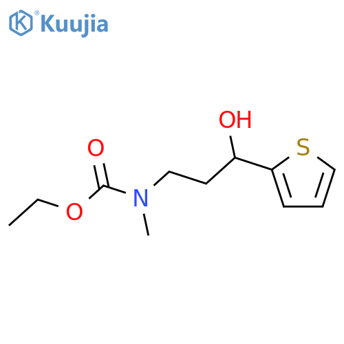 CARBAMIC ACID, [3-HYDROXY-3-(2-THIENYL)PROPYL]METHYL-, ETHYL ESTER structure