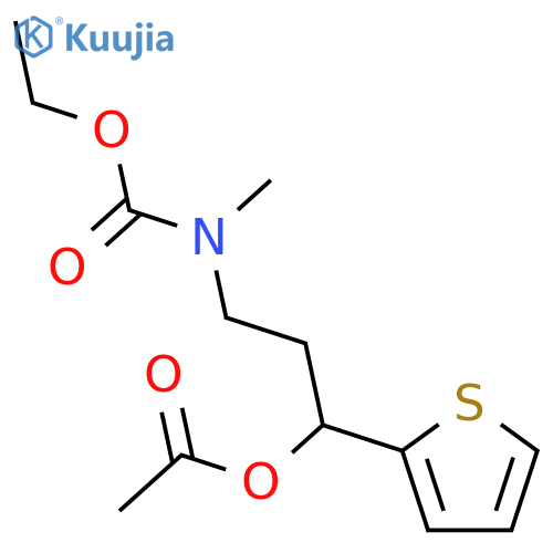 Carbamic acid, [3-(acetyloxy)-3-(2-thienyl)propyl]methyl-, ethyl ester structure
