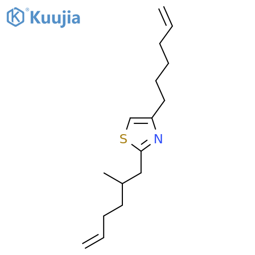 THIAZOLE, 4-(5-HEXENYL)-2-(2-METHYL-5-HEXENYL)- structure