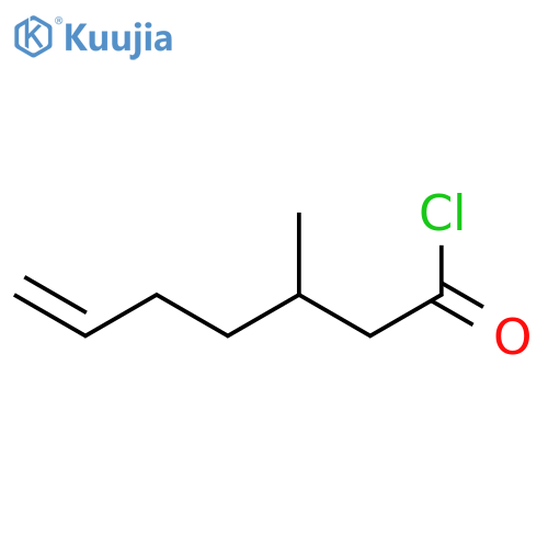 6-Heptenoyl chloride, 3-methyl- structure