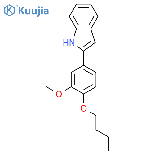 1H-INDOLE, 2-(4-BUTOXY-3-METHOXYPHENYL)- structure