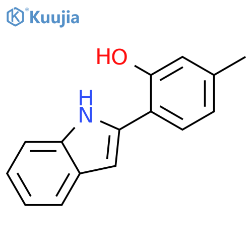 PHENOL, 2-(1H-INDOL-2-YL)-5-METHYL- structure