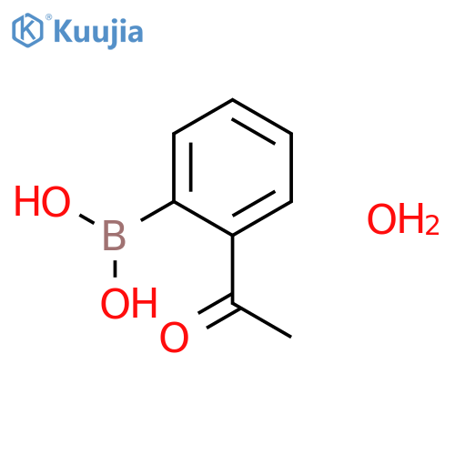 Boronic acid, (2-acetylphenyl)-, monohydrate structure