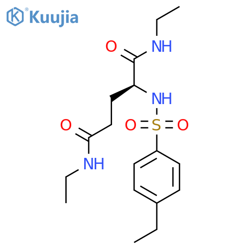 Pentanediamide, N,N'-diethyl-2-[[(4-ethylphenyl)sulfonyl]amino]-, (2S)- structure
