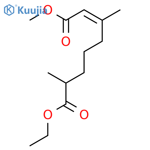 2-Octenedioic acid, 3,7-dimethyl-, 8-ethyl 1-methyl ester, (Z)- structure