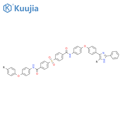 POLY[(2-PHENYL-1H-IMIDAZOLE-4,5-DIYL)-1,4-PHENYLENEOXY-1,4-PHENYLENEIMINOCARBONYL-1,4-PHENYLENESULFONYL-1,4-PHENYLENECARBONYLIMINO-1,4-PHENYLENEOXY-1,4-PHENYLENE] structure