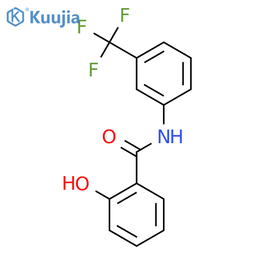 2-hydroxy-N-3-(trifluoromethyl)phenylbenzamide structure