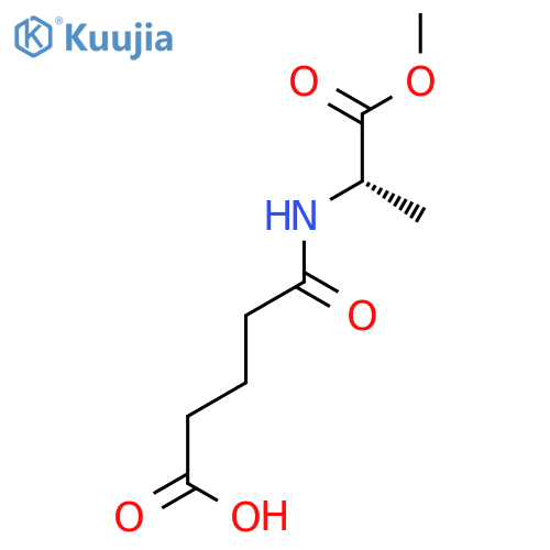 Pentanoic acid, 5-[[(1S)-2-methoxy-1-methyl-2-oxoethyl]amino]-5-oxo- structure