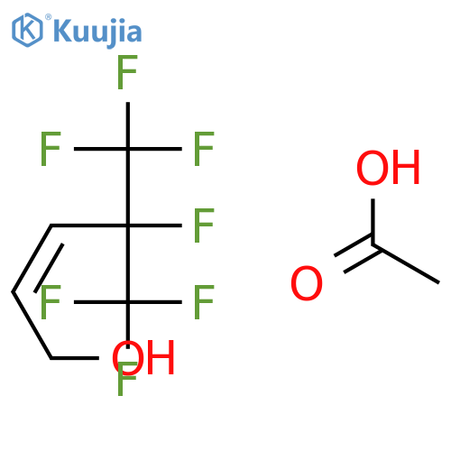 2-Penten-1-ol, 4,5,5,5-tetrafluoro-4-(trifluoromethyl)-, acetate structure