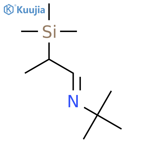 2-Propanamine, 2-methyl-N-[2-(trimethylsilyl)propylidene]- structure