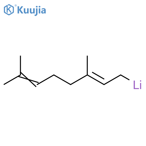 Lithium, [(2E)-3,7-dimethyl-2,6-octadienyl]- structure