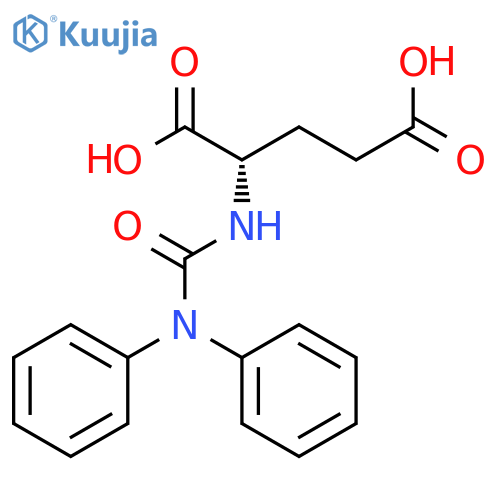 L-Glutamic acid, N-[(diphenylamino)carbonyl]- structure