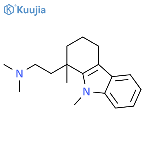 1H-Carbazole-1-ethanamine, 2,3,4,9-tetrahydro-N,N,1,9-tetramethyl- structure