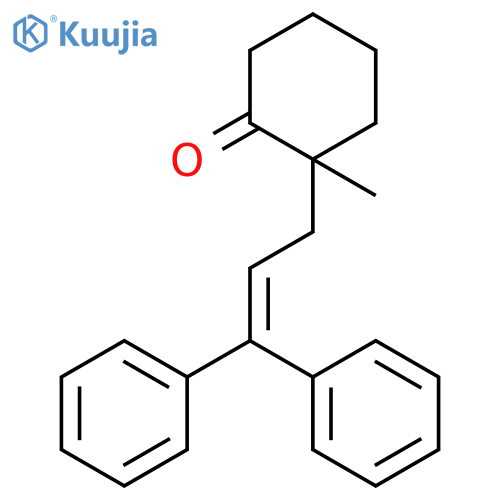 Cyclohexanone, 2-(3,3-diphenyl-2-propenyl)-2-methyl- structure