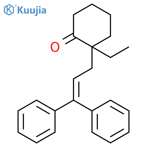 Cyclohexanone, 2-(3,3-diphenyl-2-propenyl)-2-ethyl- structure