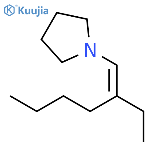 Pyrrolidine, 1-(2-ethyl-1-hexenyl)- structure