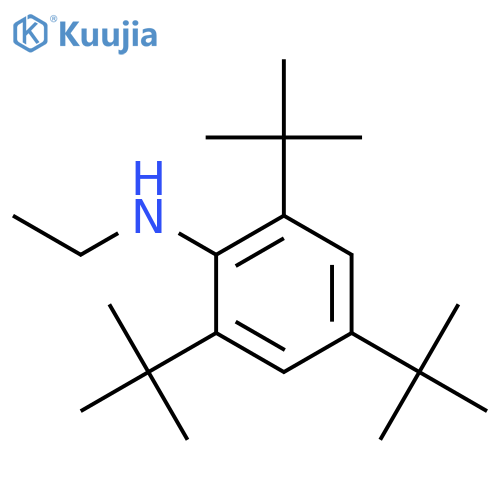 Benzenamine, 2,4,6-tris(1,1-dimethylethyl)-N-ethyl- structure