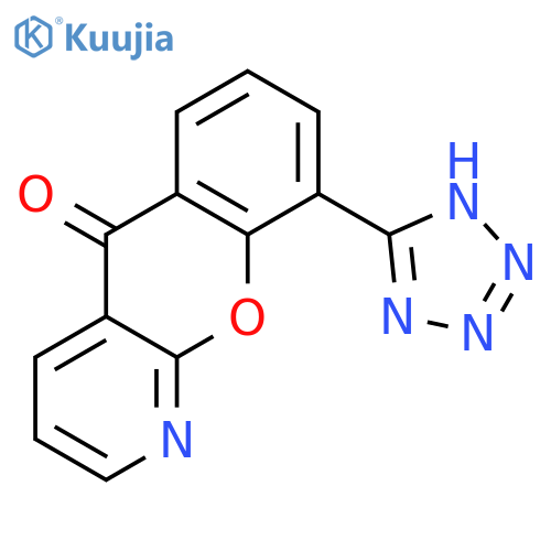 5H-[1]Benzopyrano[2,3-b]pyridin-5-one, 9-(1H-tetrazol-5-yl)- structure