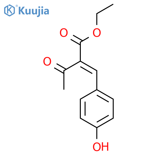 BUTANOIC ACID, 2-[(4-HYDROXYPHENYL)METHYLENE]-3-OXO-, ETHYL ESTER structure