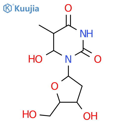 Thymidine, 5,6-dihydro-6-hydroxy-, (5S,6S)- structure
