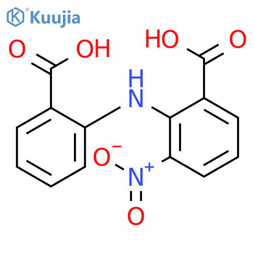 2-(2-Carboxyphenylamino)-3-nitrobenzoic acid structure