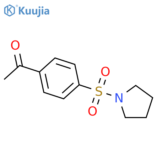 1-4-(Pyrrolidine-1-sulfonyl)phenylethan-1-one structure