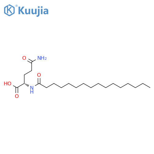 N-Palmitoyl-L-glutamine structure