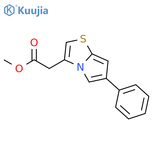 Pyrrolo[2,1-b]thiazole-3-acetic acid, 6-phenyl-, methyl ester structure