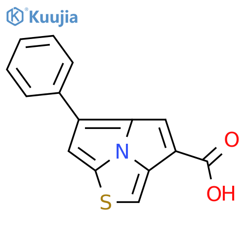 Thiazolo[2,3,4-cd]pyrrolizine-3-carboxylic acid, 5-phenyl- structure