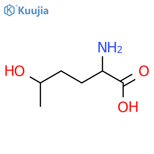 2-Amino-5-hydroxyhexanoic acid structure