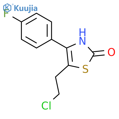 2(3H)-Thiazolone, 5-(2-chloroethyl)-4-(4-fluorophenyl)- structure