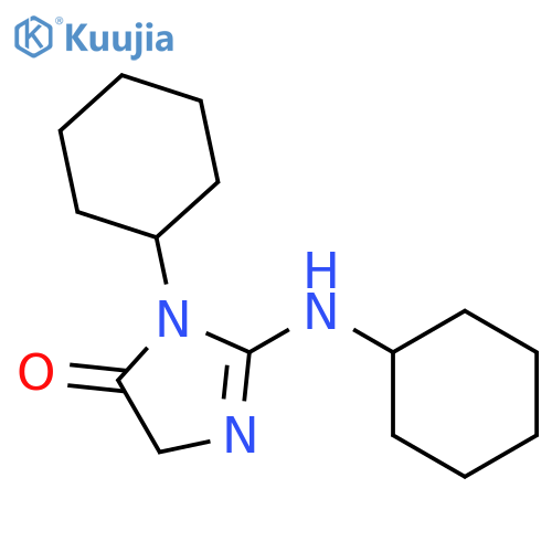4H-Imidazol-4-one, 3-cyclohexyl-2-(cyclohexylamino)-3,5-dihydro- structure