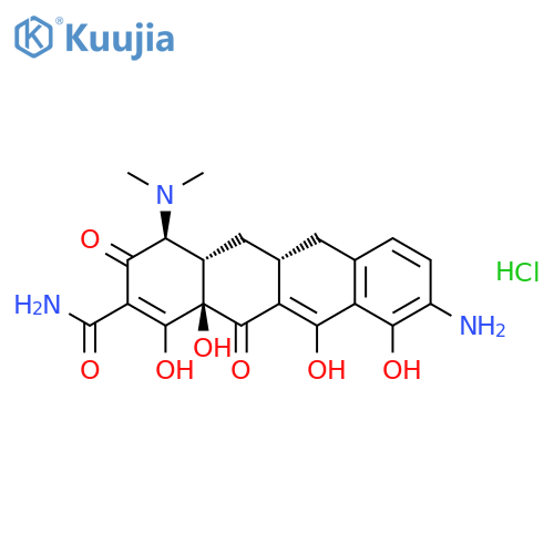 2-Naphthacenecarboxamide,9-amino-4-(dimethylamino)-1,4,4a,5,5a,6,11,12a-octahydro-3,10,12,12a-tetrahydroxy-1,11-dioxo-,(4S,4aS,5aR,12aS)- structure