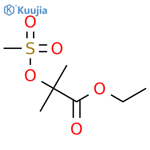 Propanoic acid, 2-methyl-2-[(methylsulfonyl)oxy]-, ethyl ester structure
