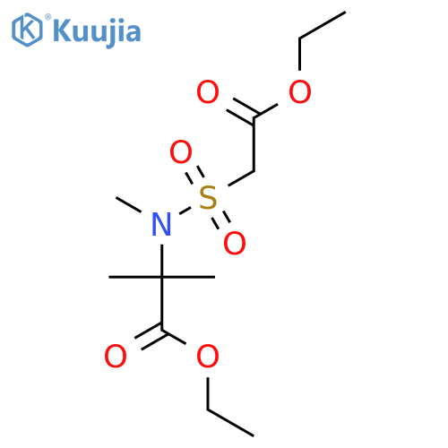 Alanine, N-[(2-ethoxy-2-oxoethyl)sulfonyl]-N,2-dimethyl-, ethyl ester structure