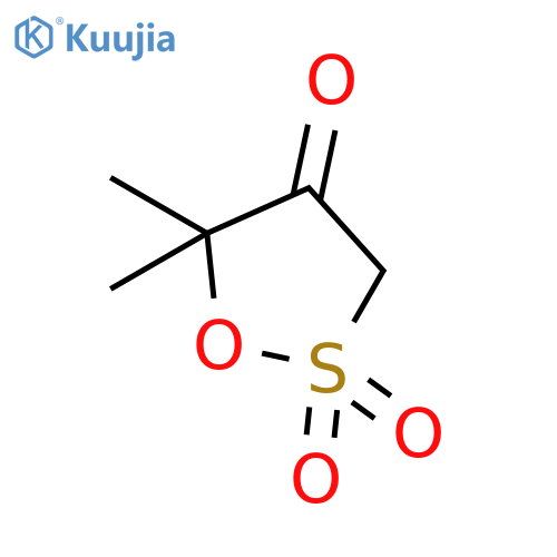 1,2-OXATHIOLAN-4-ONE, 5,5-DIMETHYL-, 2,2-DIOXIDE structure