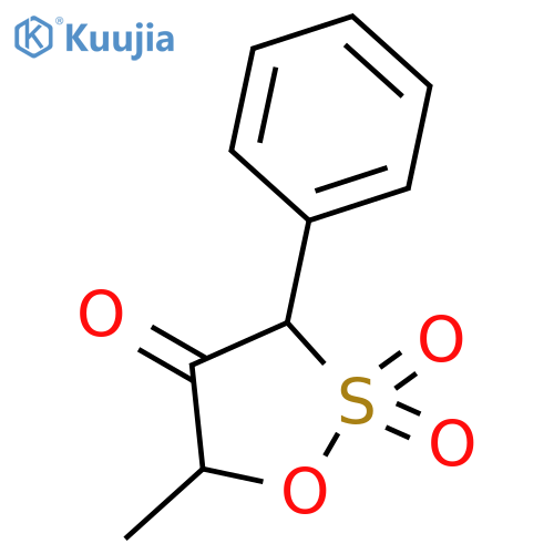 1,2-OXATHIOLAN-4-ONE, 5-METHYL-3-PHENYL-, 2,2-DIOXIDE structure