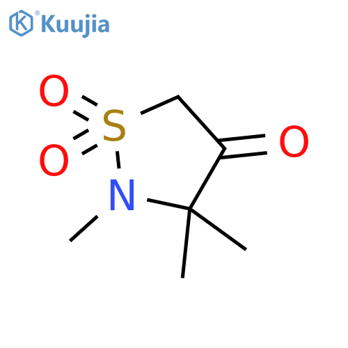 4-ISOTHIAZOLIDINONE, 2,3,3-TRIMETHYL-, 1,1-DIOXIDE structure