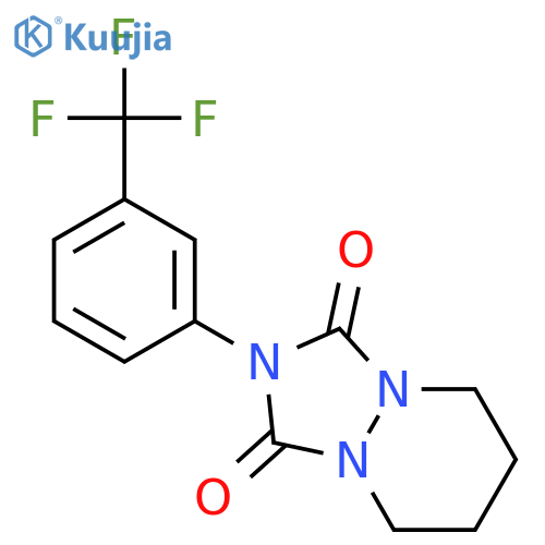 2-[3-(trifluoromethyl)phenyl]tetrahydro-1H-[1,2,4]triazolo[1,2-a]pyridazine-1,3(2H)-dione structure