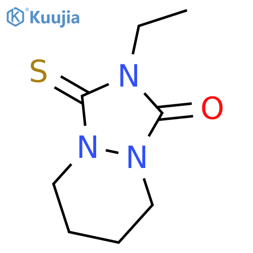 1H-[1,2,4]TRIAZOLO[1,2-A]PYRIDAZIN-1-ONE, 2-ETHYLHEXAHYDRO-3-THIOXO- structure