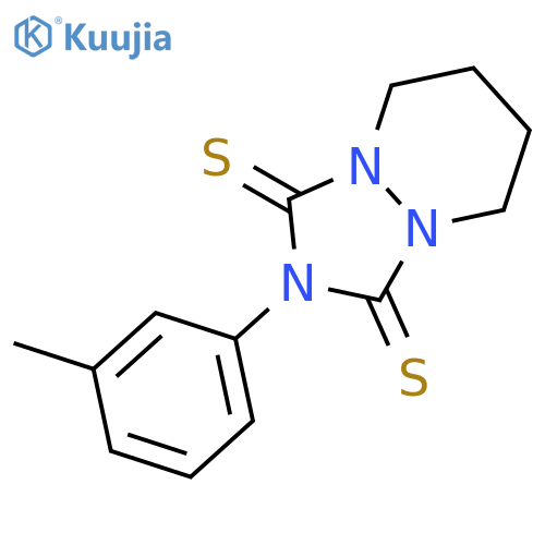 1H-[1,2,4]Triazolo[1,2-a]pyridazine-1,3(2H)-dithione,tetrahydro-2-(3-methylphenyl)- structure