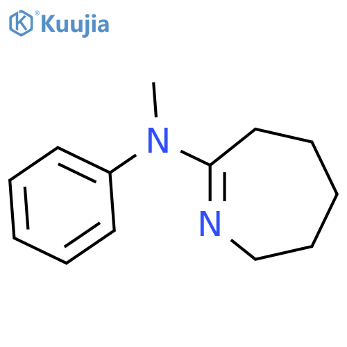 2H-AZEPIN-7-AMINE, 3,4,5,6-TETRAHYDRO-N-METHYL-N-PHENYL- structure