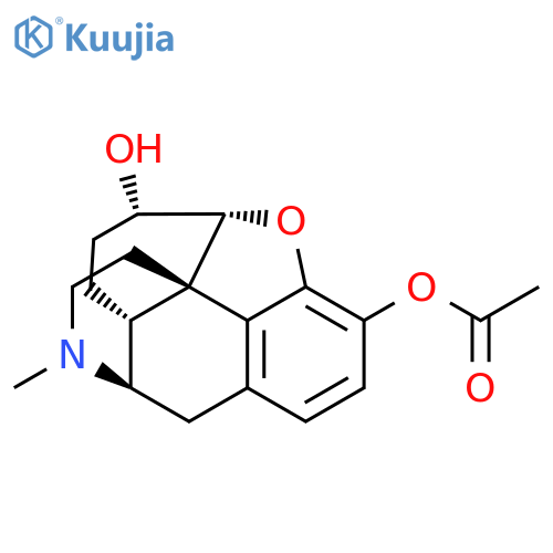 Morphinan-3,6-diol,4,5-epoxy-17-methyl-, 3-acetate, (5a,6a)- (9CI) structure