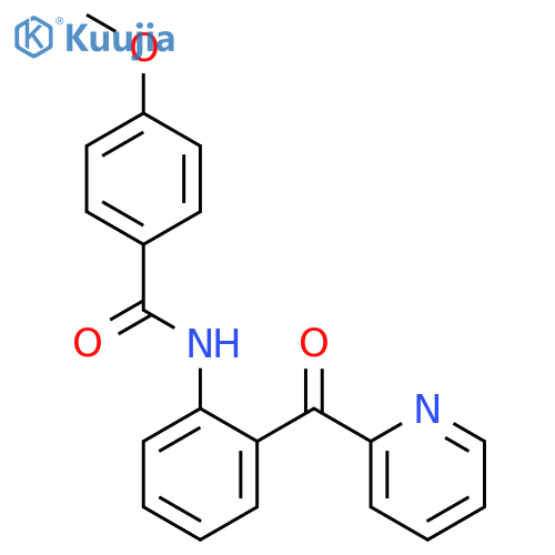 Benzamide, 4-methoxy-N-[2-(2-pyridinylcarbonyl)phenyl]- structure