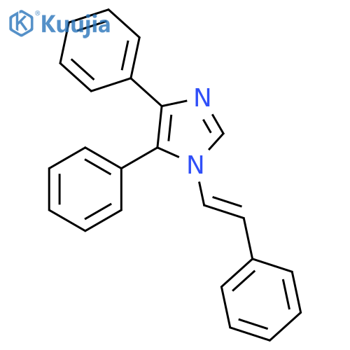 1H-Imidazole, 4,5-diphenyl-1-(2-phenylethenyl)-, (E)- structure