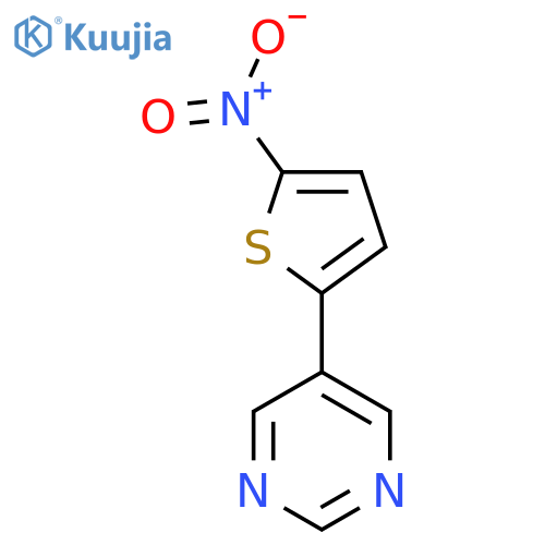 5-(5-Nitro-2-thienyl)pyrimidine structure