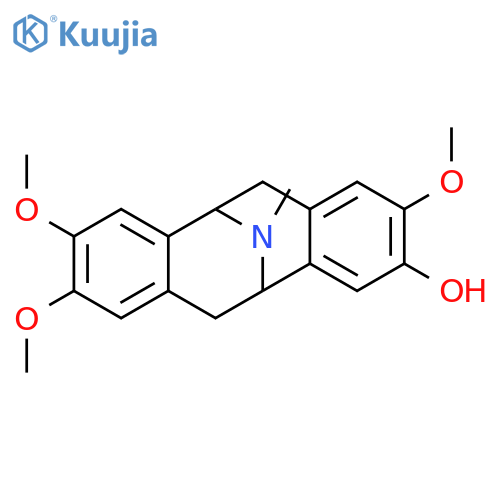 2,8,9-trimethoxy-13-methyl-5,6,11,12-tetrahydro-5,11-epiminodibenzo[a,e][8]annulen-3-ol structure
