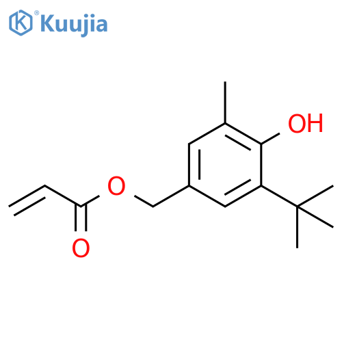 2-Propenoic acid,[3-(1,1-dimethylethyl)-4-hydroxy-5-methylphenyl]methyl ester structure