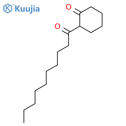 Cyclohexanone, 2-(1-oxodecyl)- structure