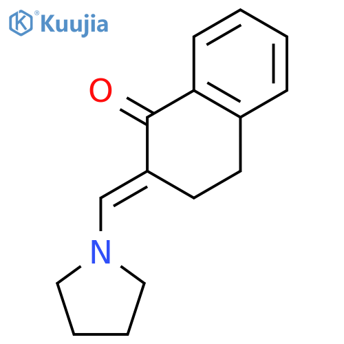 1(2H)-Naphthalenone, 3,4-dihydro-2-(1-pyrrolidinylmethylene)- structure